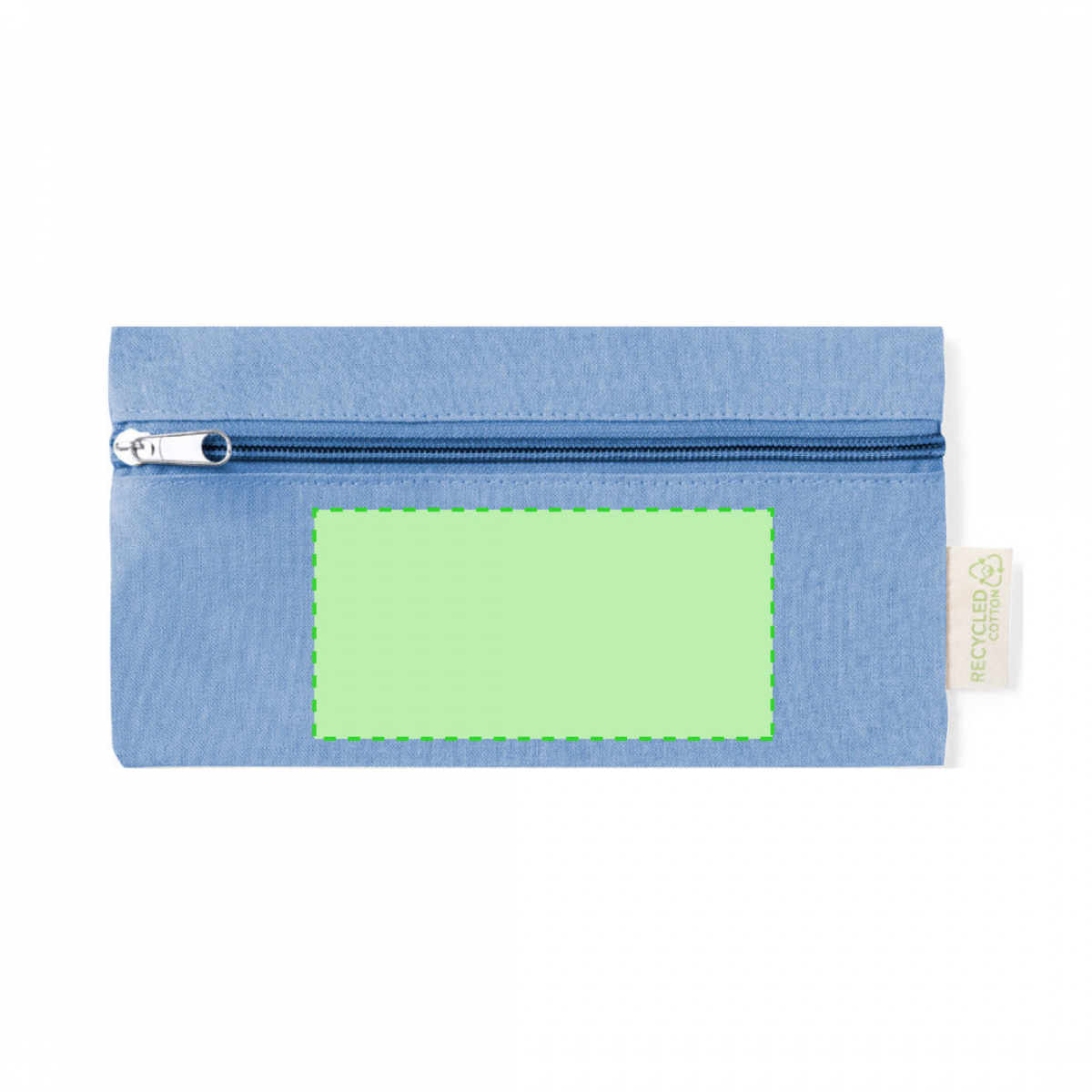 Laybax etui - gerecycled katoen 180g/m2 - 22x11.5cm - Centered side A