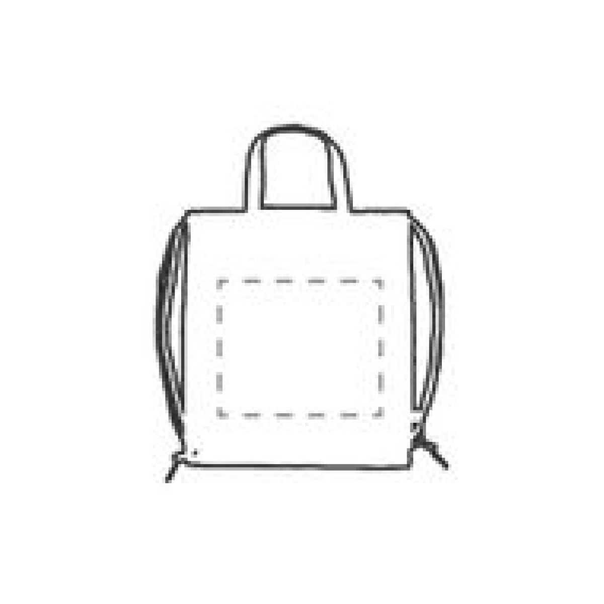 Promo rugzak - rPET vilt - draaglus - met trekkoord - op voorzijde