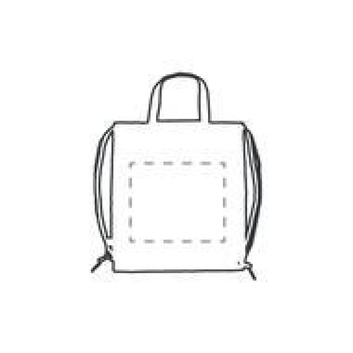 Promo rugzak - rPET vilt - draaglus - met trekkoord - op achterzijde