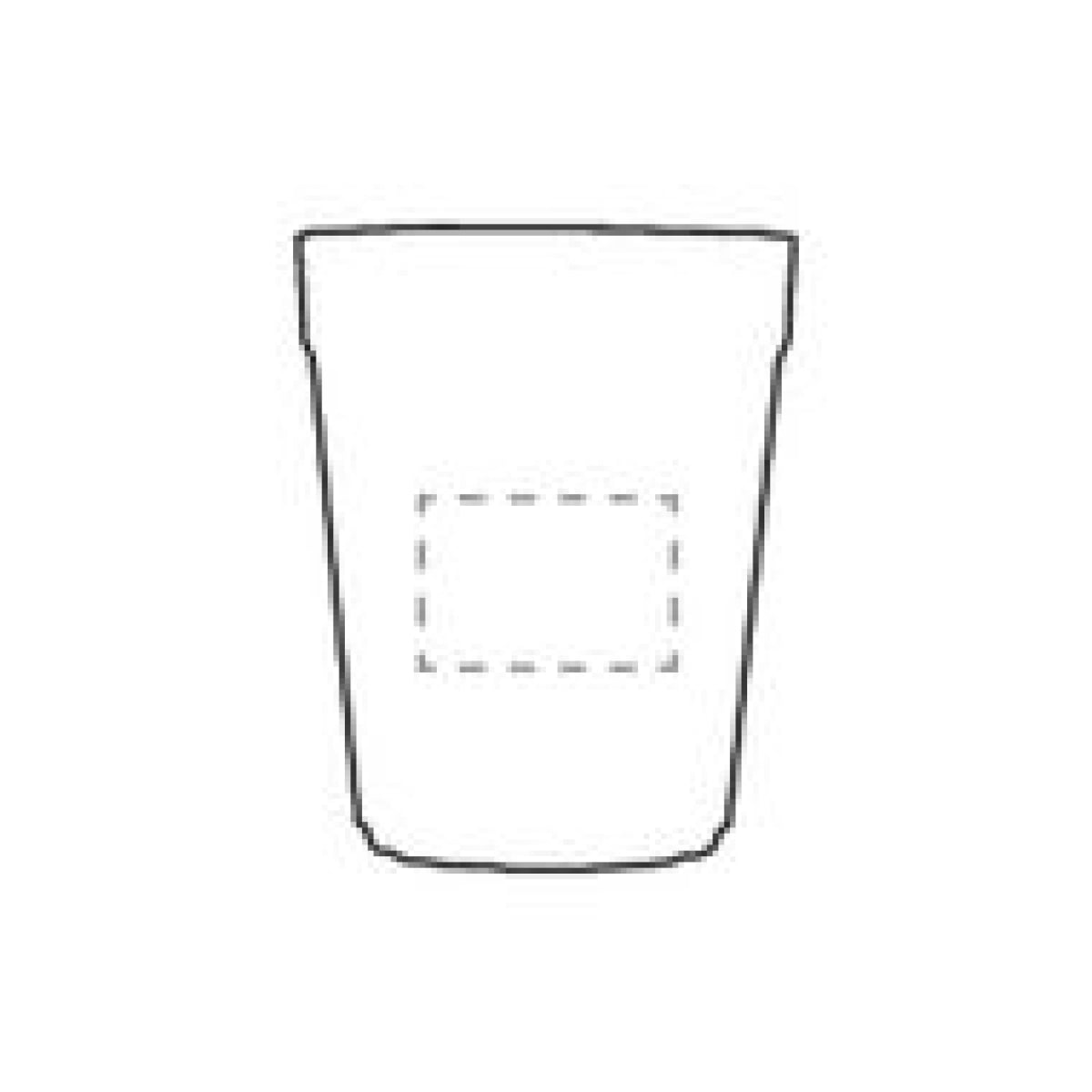 Circulware beker 300ml - PP - stapelbaar - op voorzijde