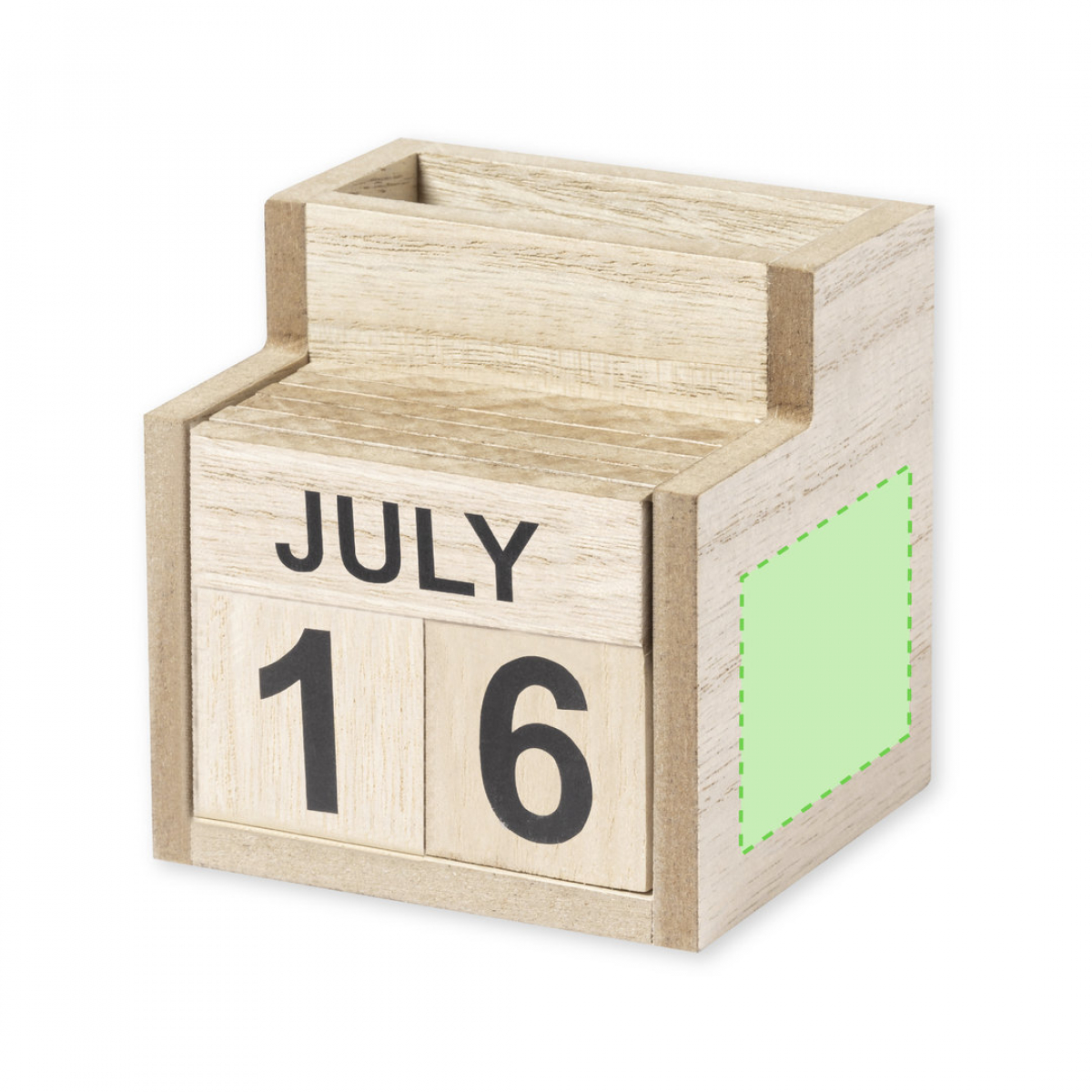 Eeuwige Kalender Pennenbakje Laorek - Op de zijkant