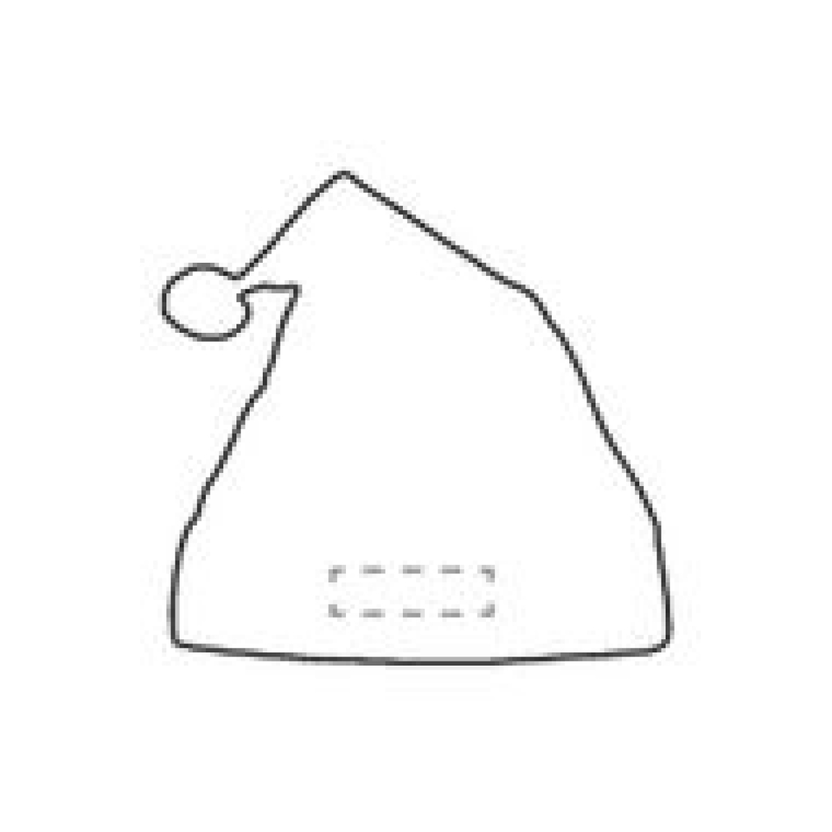 Santa Hat - op achterzijde Santa Hat - op achterzijde
