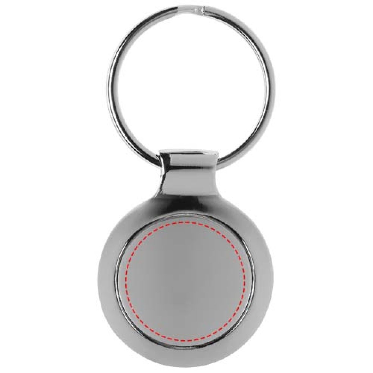 Orlene ronde sleutelhanger - metaal - hoogglans afwerking - voorzijde