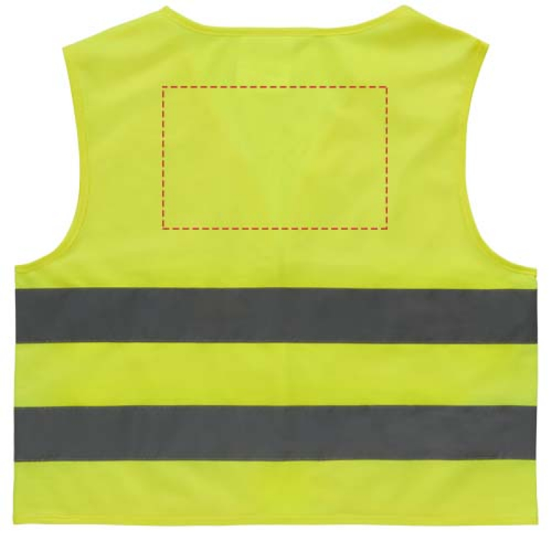 RFX™ HW1 veiligheidsvest - polyester - kinderen - achterzijde