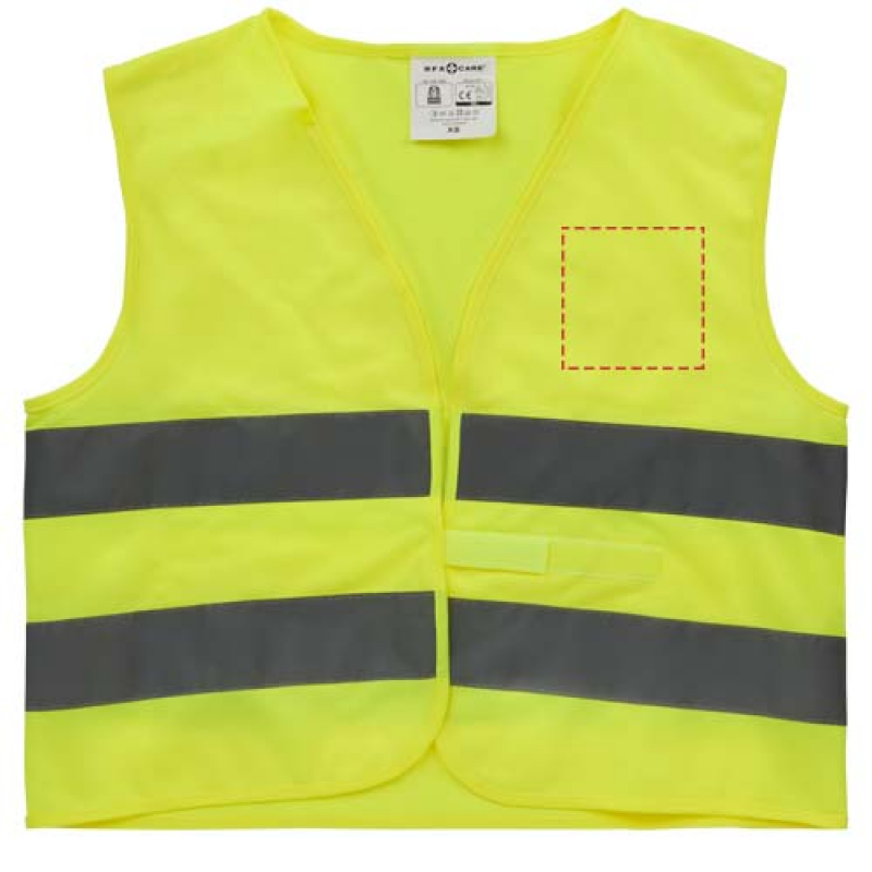 RFX™ HW1 veiligheidsvest - polyester - kinderen - linker borst
