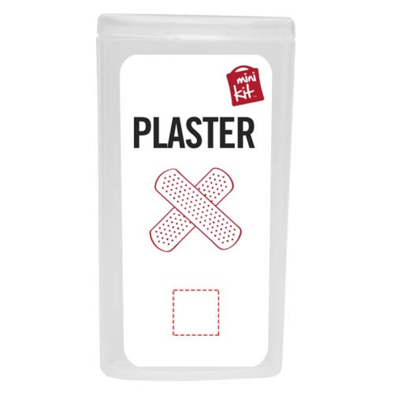 MiniKit pleister set - kunststof - 10 waterbestendige pleisters - voorzijde