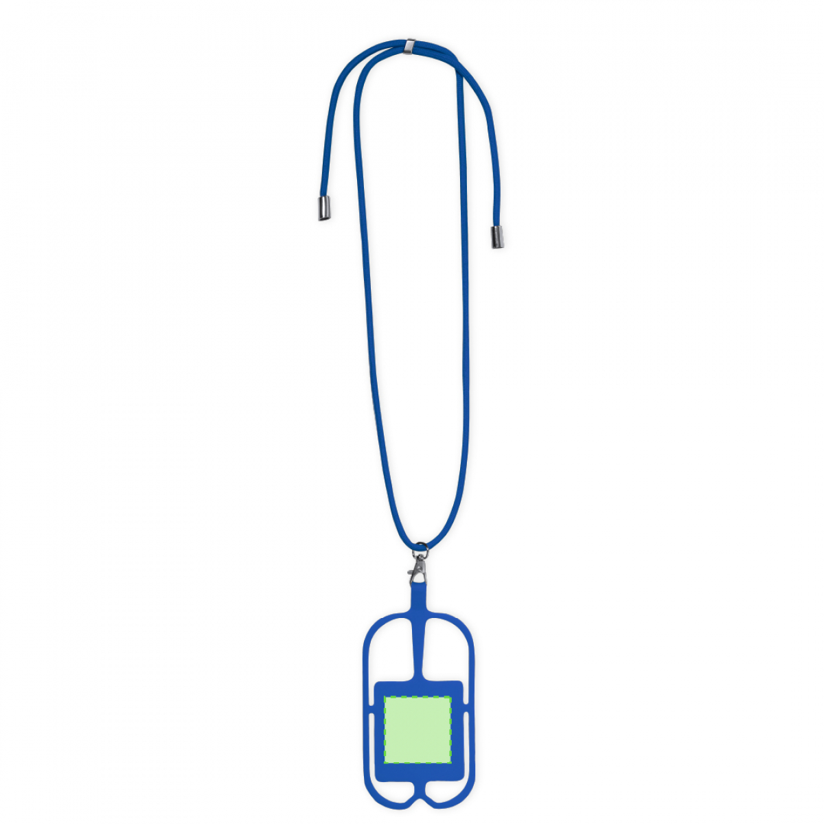 Sebly telefoonkoord - polyester - nekversteller - verchroomde afwerking - Op de het platte deel gecentreerd Sebly telefoonkoord - polyester - nekversteller - verchroomde afwerking - Op de het platte deel gecentreerd