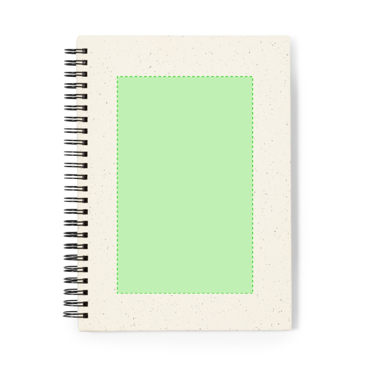 Hantiz notitieboek - A5 - gerecycled karton - 80 vellen - ringband - harde kaft - Op de cover