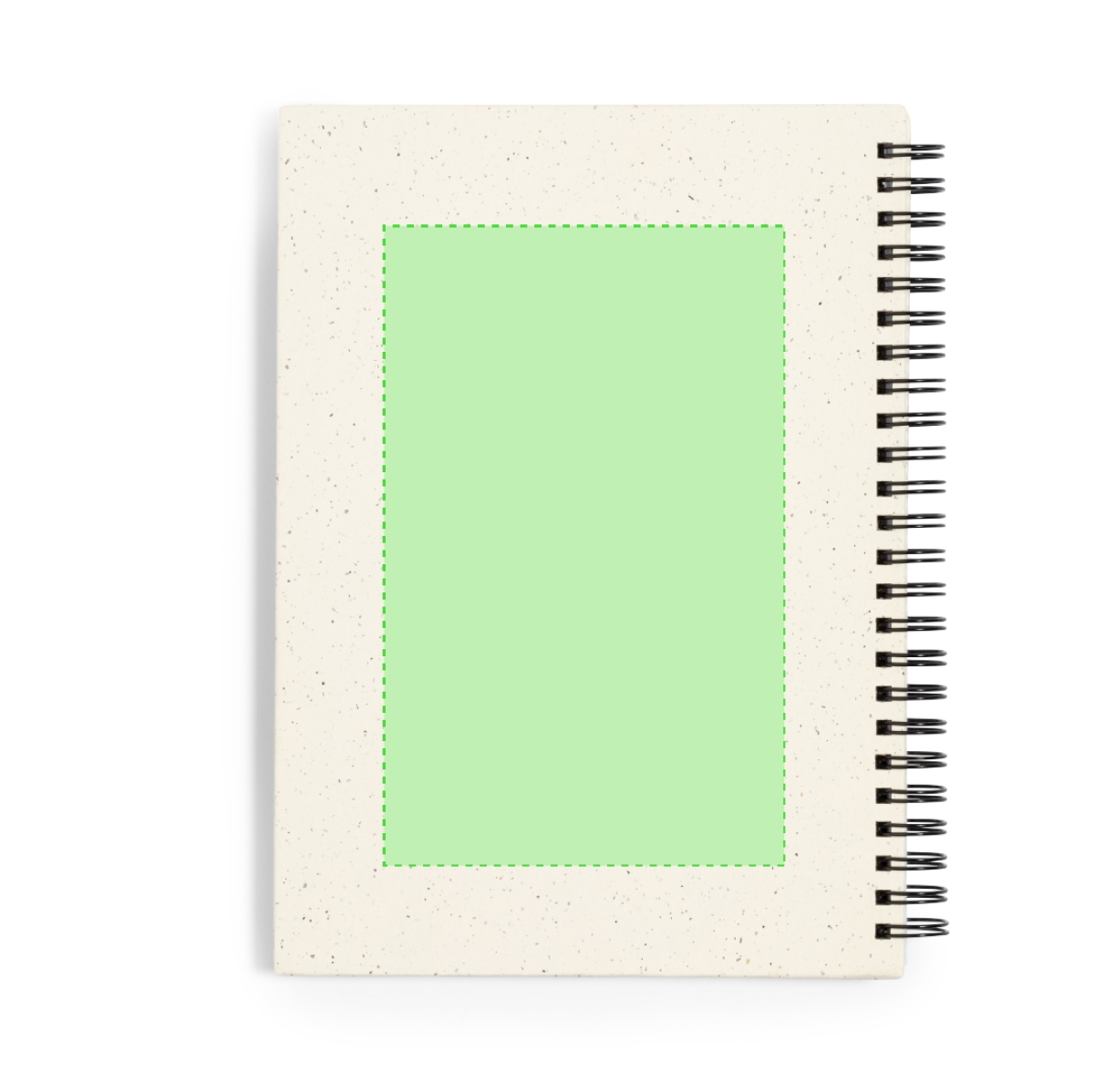 Hantiz notitieboek - A5 - gerecycled karton - 80 vellen - ringband - harde kaft - Op de achterflap