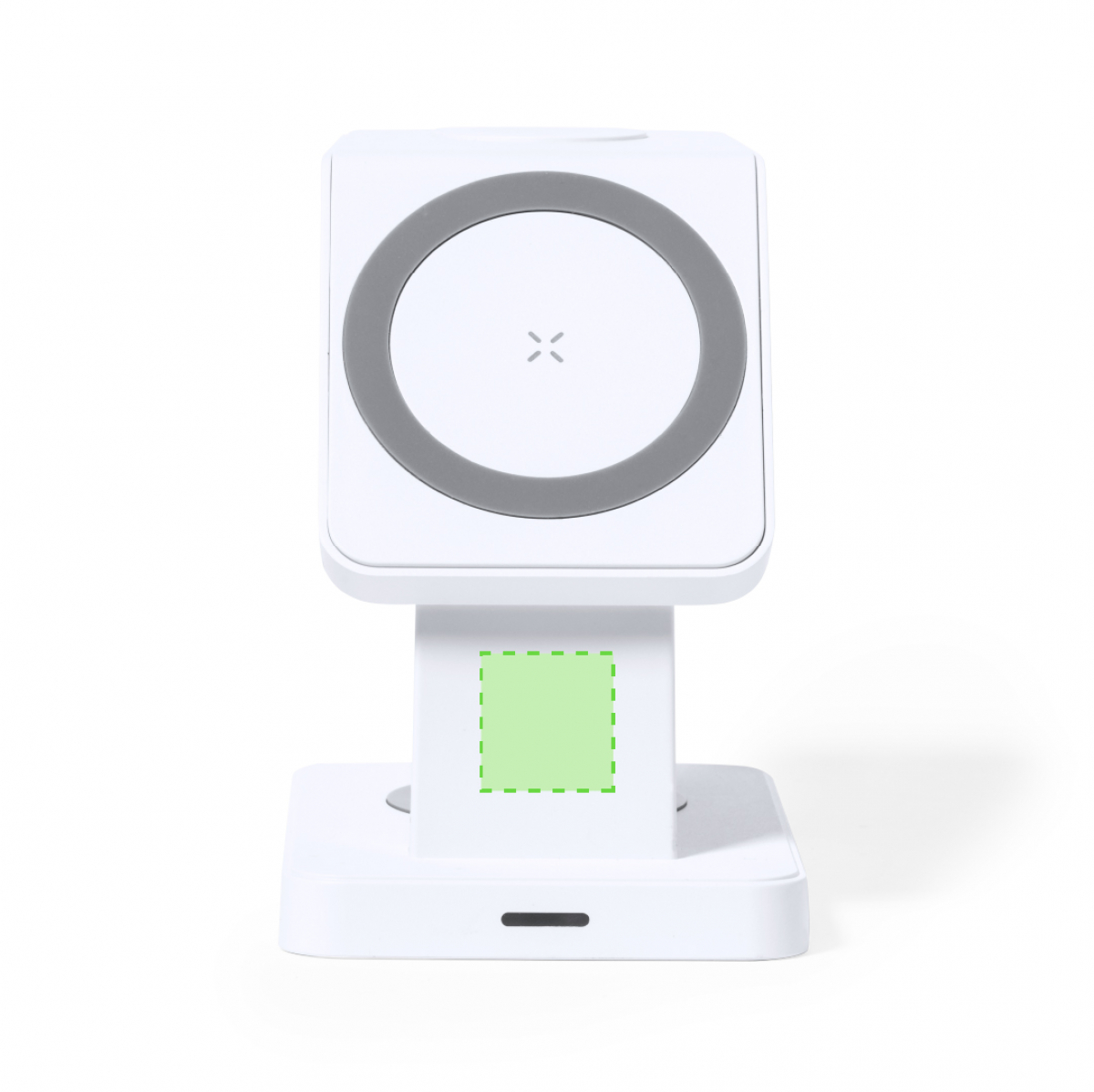 Krastop 3 in 1 oplader - 15W - draadloos - magnetisch - Op de voorkant