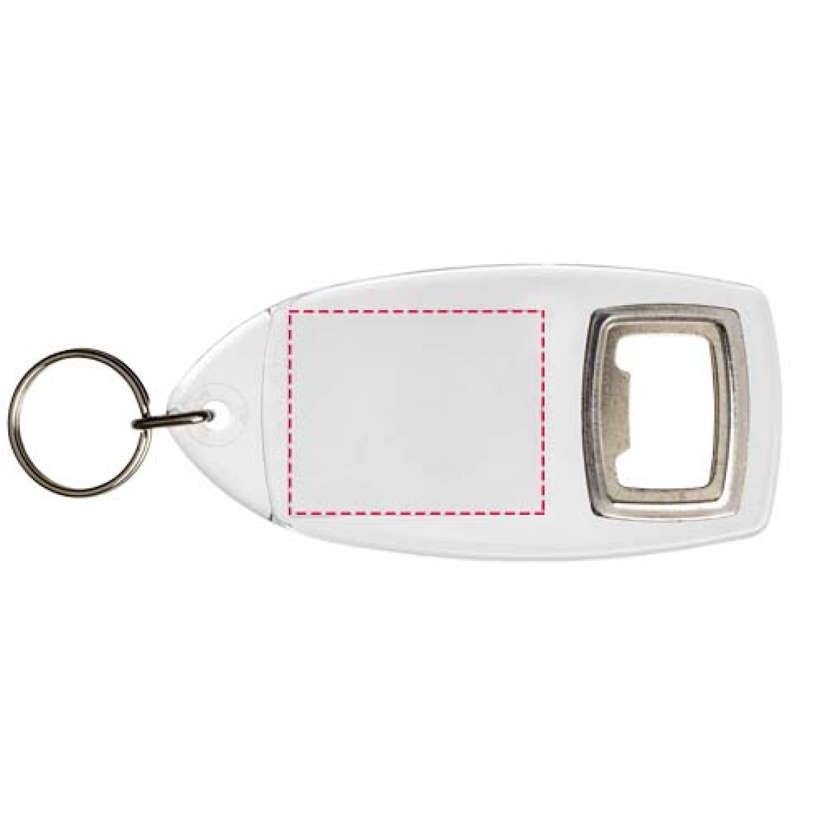 Jibe R1 sleutelhanger - kunststof - 9.7 cm - met flesopener - inzetstuk of foto - beide zijden