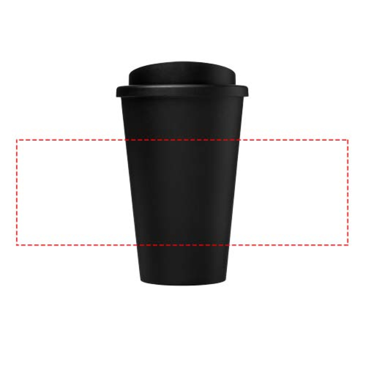 Americano® beker 350ml - Recycled PP - dubbelwandig - met draaideksel - rondom