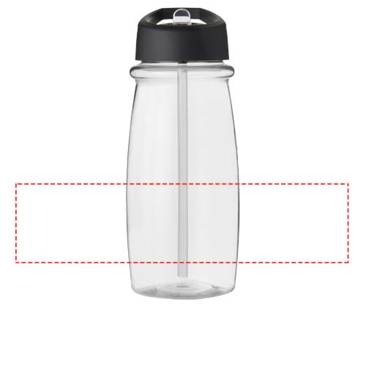 H2O Active® waterfles 600ml - rPET - transparant gekleurd - rondom H2O Active® waterfles 600ml - rPET - transparant gekleurd - rondom