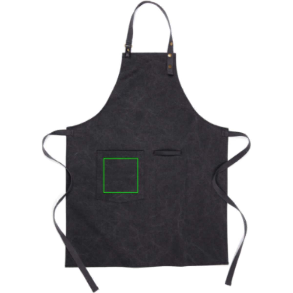 VINGA Tome Schort - 90x70 cm - gerecycled - 420 g/m² - met voorvak - met lus - Zak