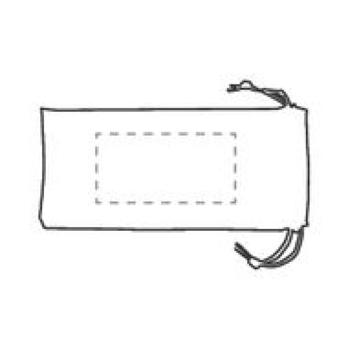 Smart Pouch opbergzakje - op 2e zijde (op de zwarte enkel in zilver)