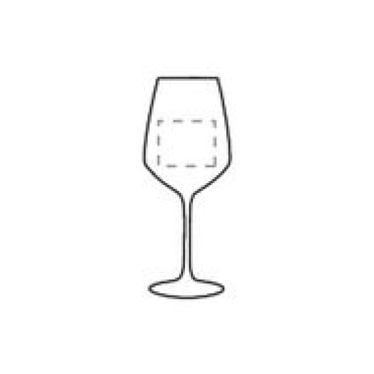 Loire wijnglas 400ml - op voorzijde individuele namen