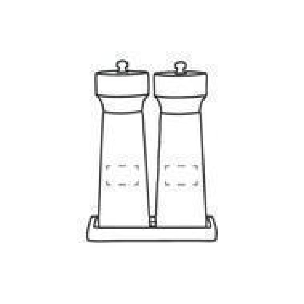 Wooosh Aiko Peper-en-zoutstel - bamboe - gelijkblijvende opdruk op beide houders