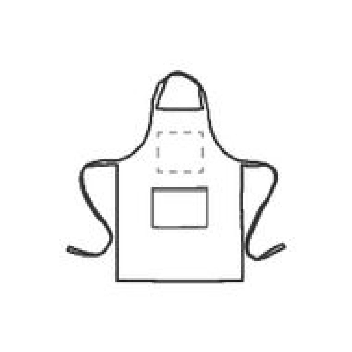 Cocina schort - 88x65 cm - organisch katoen - 180 g/m² - opgestikte zak - verstelbare nekband - boven insteekvak Cocina schort - 88x65 cm - organisch katoen - 180 g/m² - opgestikte zak - verstelbare nekband - boven insteekvak