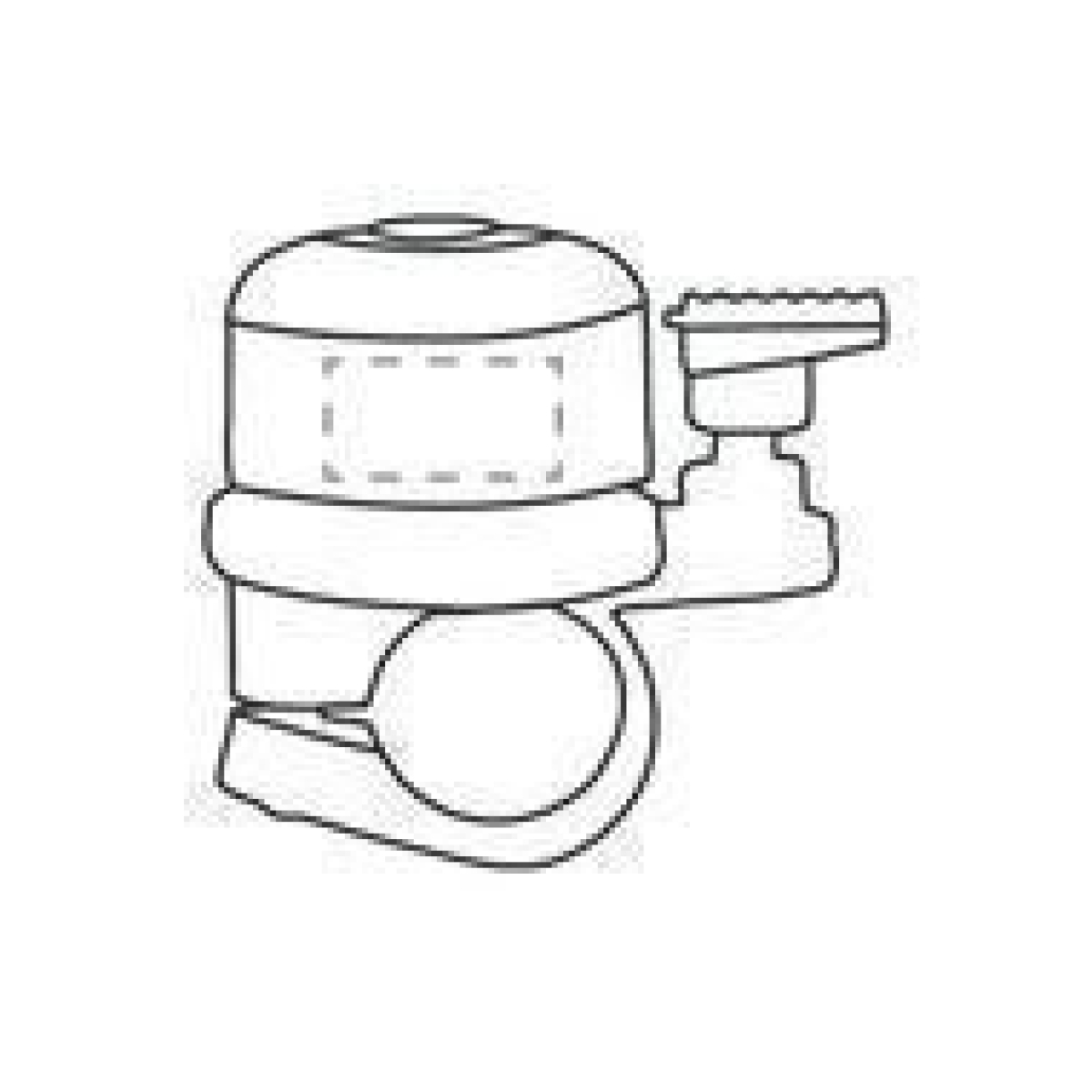 Airbell Original Fietsbel - op 1e zijde