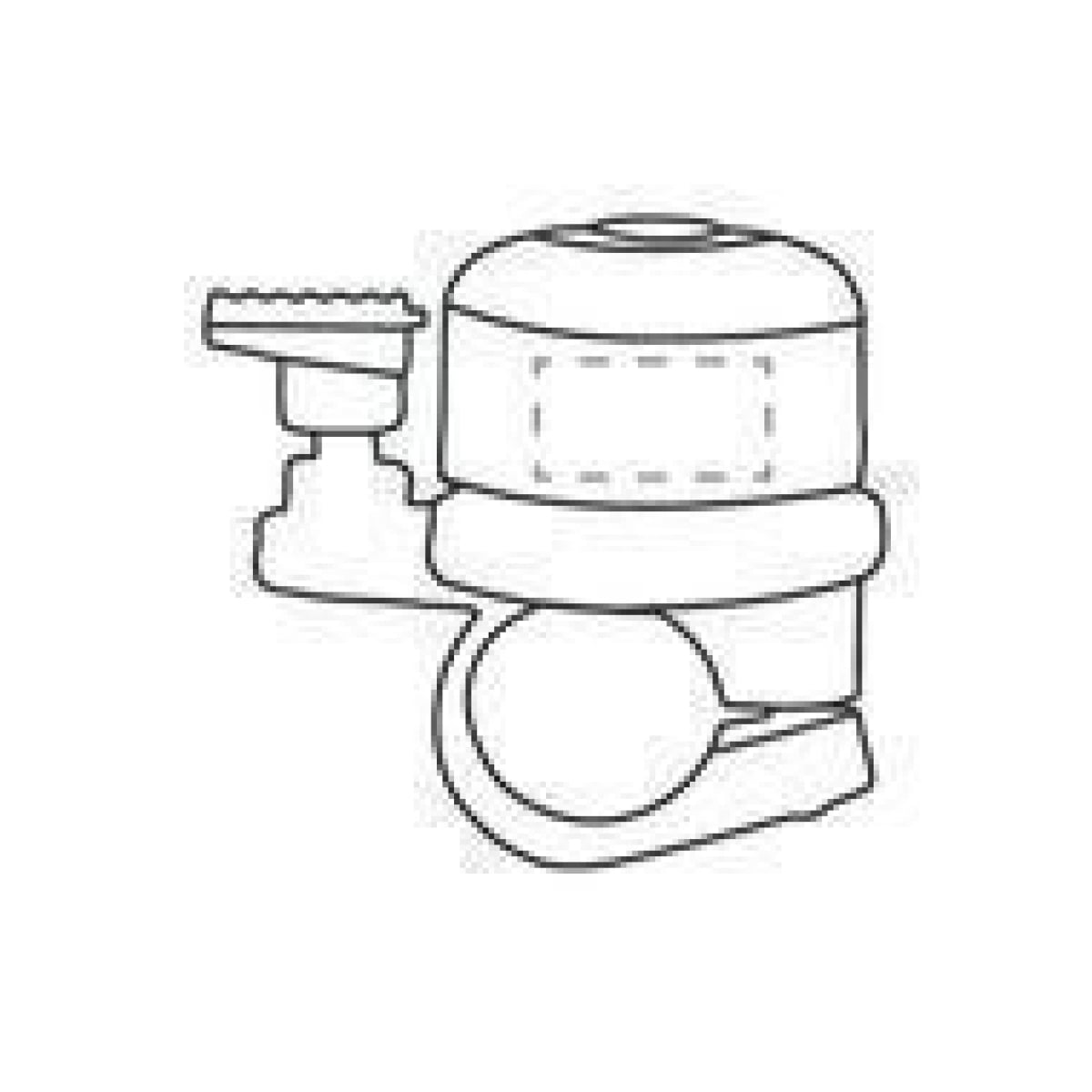 AirBell Pro fietsbel - hard kunststof - bluetooth tracker Apple Find My - stuur 22 mm - op 2e zijde