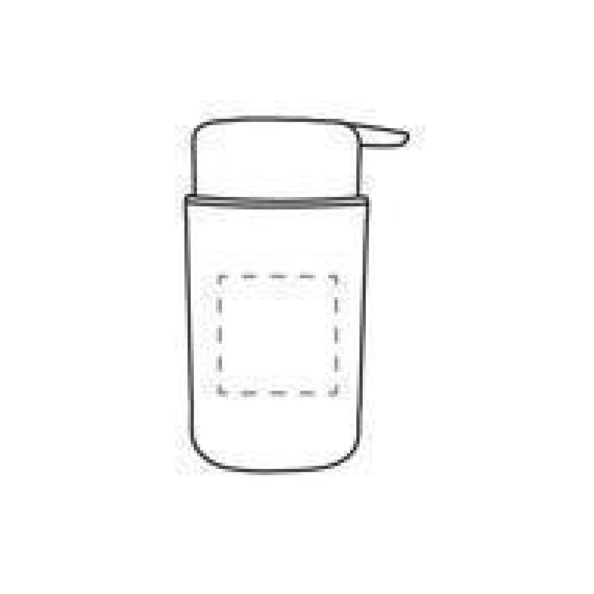 Brabantia zeepdispenser - kunststof - 200 ml - drupvrije pomp - antislip - op linkerzijde