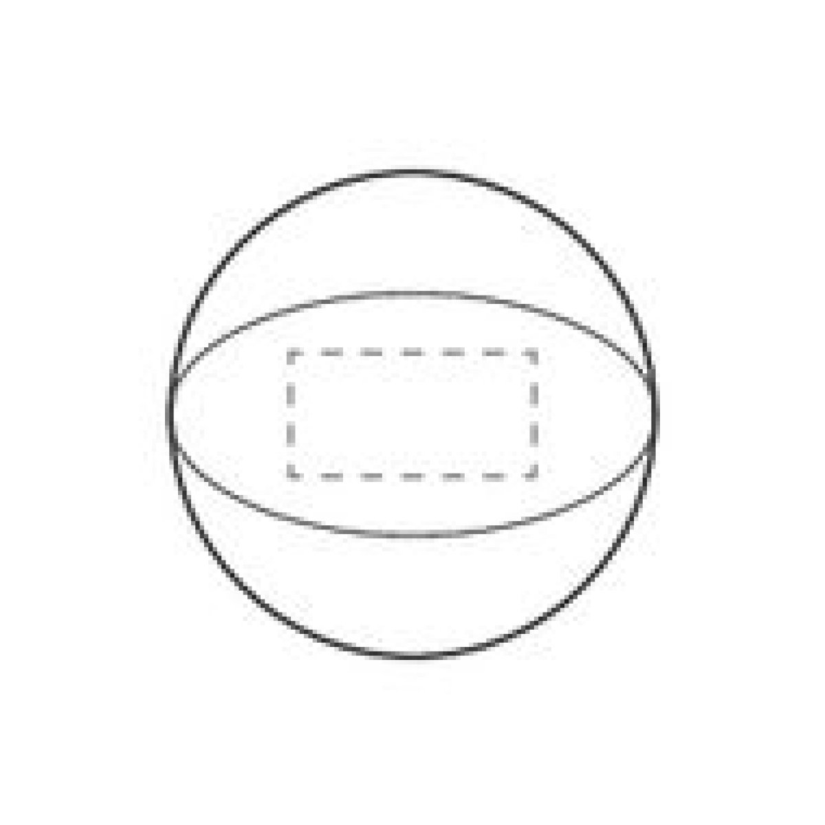 Beachball - Ø 24 cm - kunststof - opblaasbaar - op 1 wit/zilver segment Beachball - Ø 24 cm - kunststof - opblaasbaar - op 1 wit/zilver segment