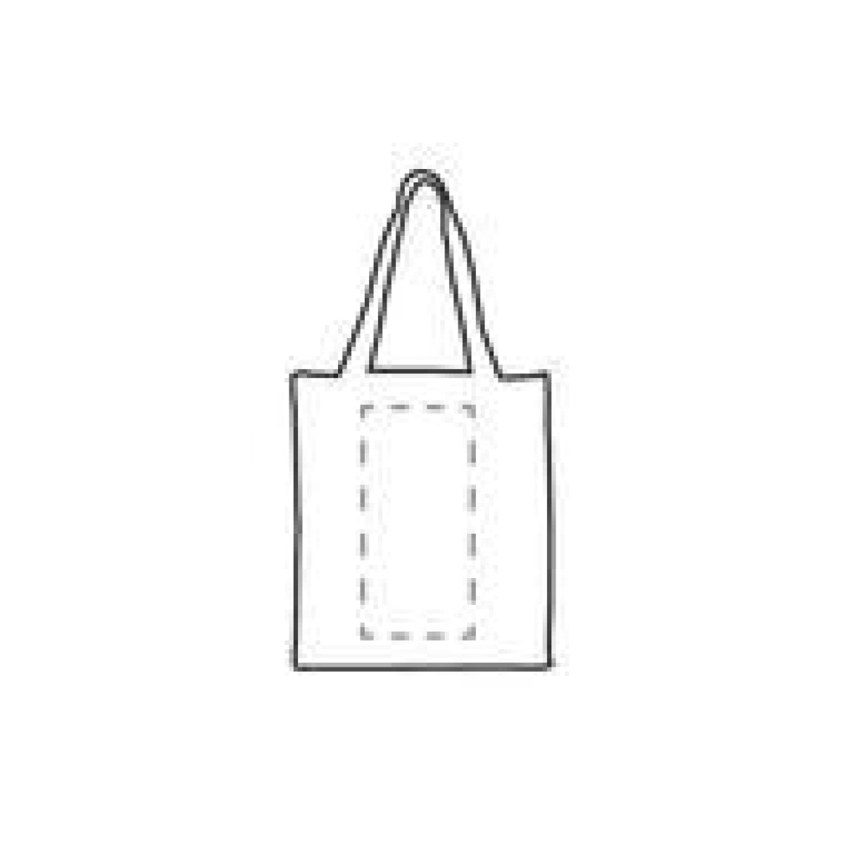 Shop XL winkeltas 25 L - non-woven rPET - extra ruim - verstevigde bodem - op 1e zijde