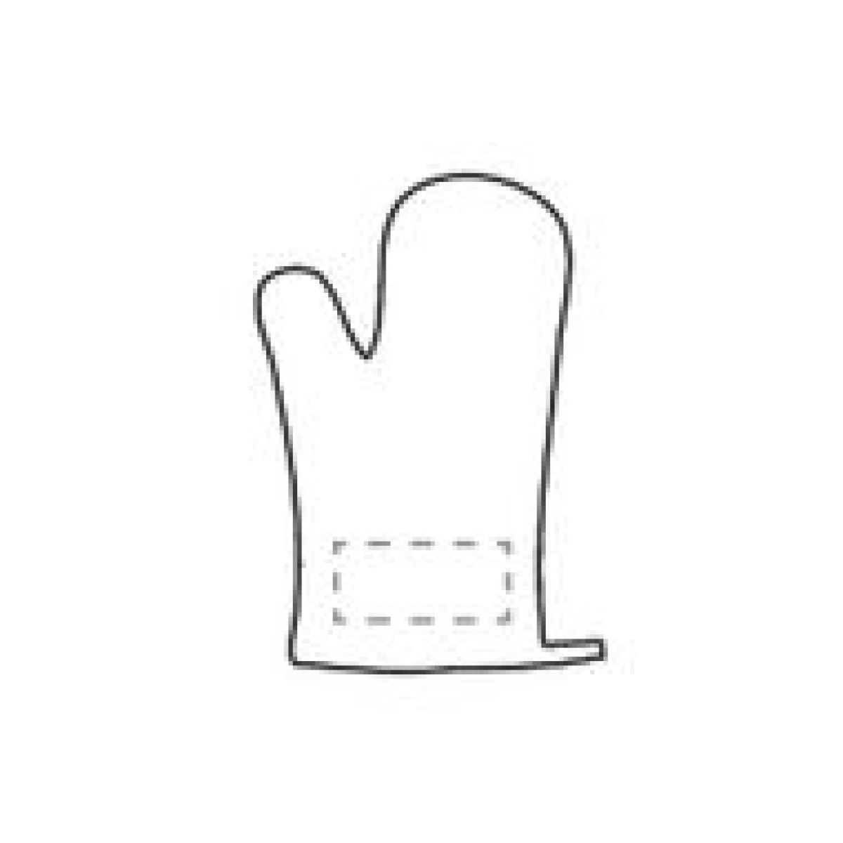 KitchenGlove ovenwant - katoen - op 1e zijde in 1 kleur