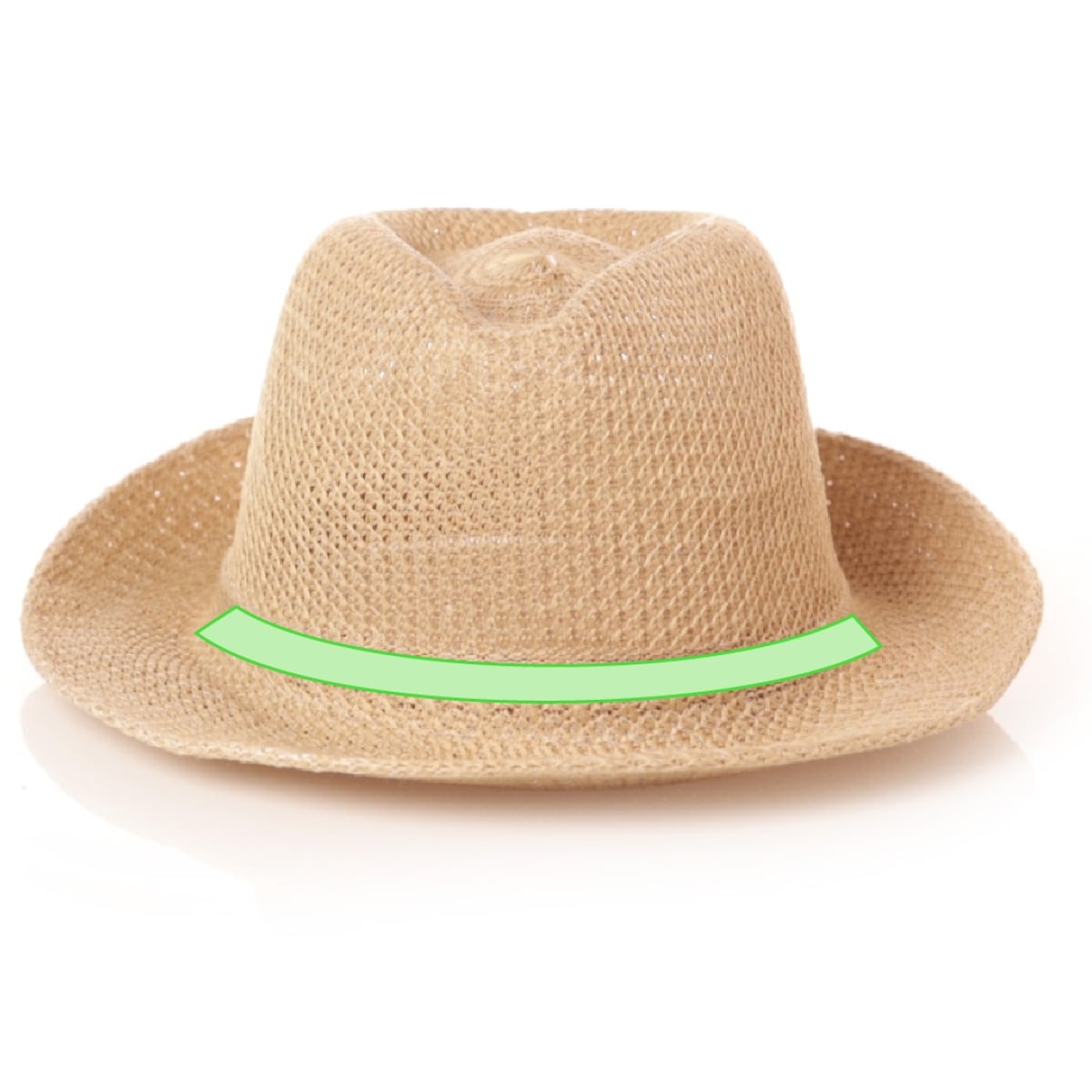 Timbu hoed - polyester - met bijpassende binnenband - Op de hoofdband