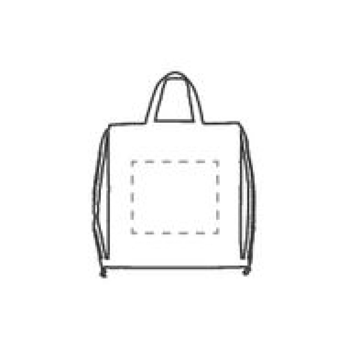 Recycled Cotton PromoBag Plus rugzak - op 1e zijde