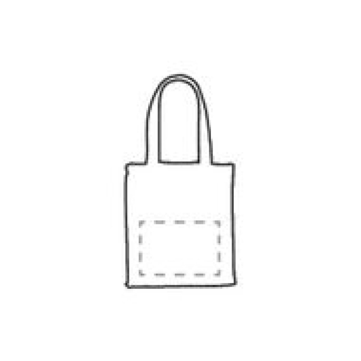 Koeltas shopper 8 L - katoen - schouderband - op voorvak