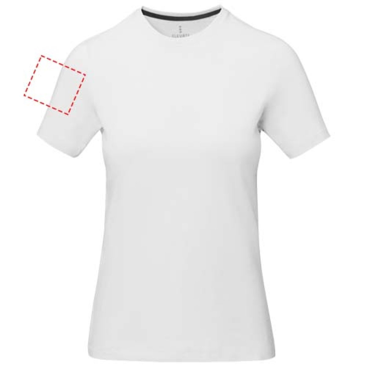 Elevate Nanaimo t-shirt - dames - BCI katoen - 160 g/m2 - rechter bicep Elevate Nanaimo t-shirt - dames - BCI katoen - 160 g/m2 - rechter bicep