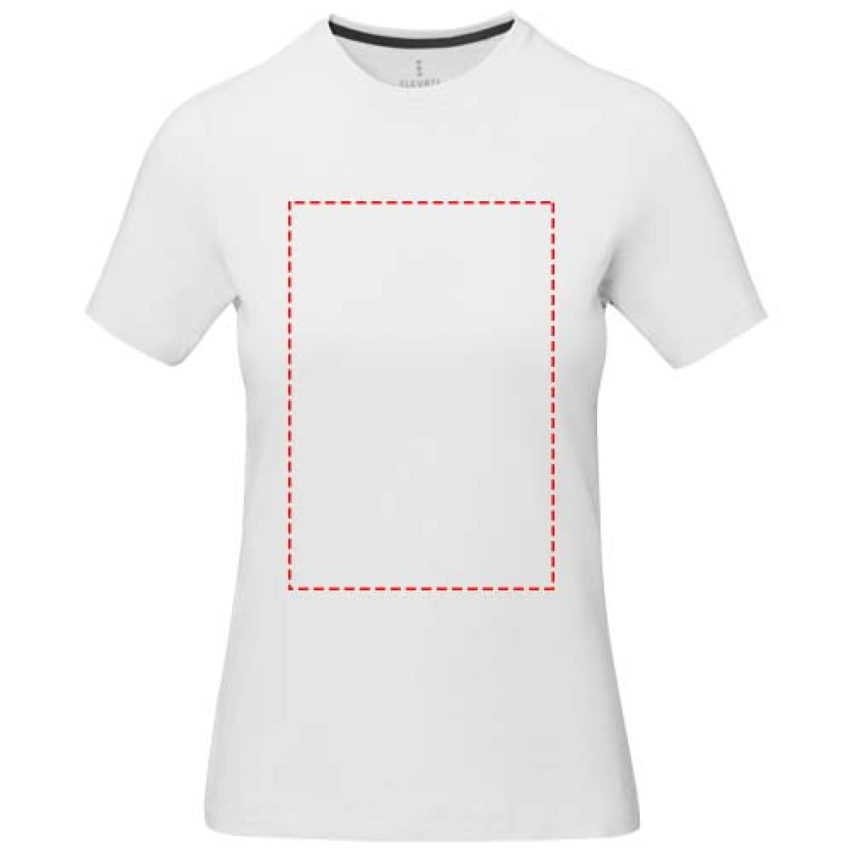 Elevate Nanaimo t-shirt - dames - BCI katoen - 160 g/m2 - impact volledige voorzijde Elevate Nanaimo t-shirt - dames - BCI katoen - 160 g/m2 - impact volledige voorzijde