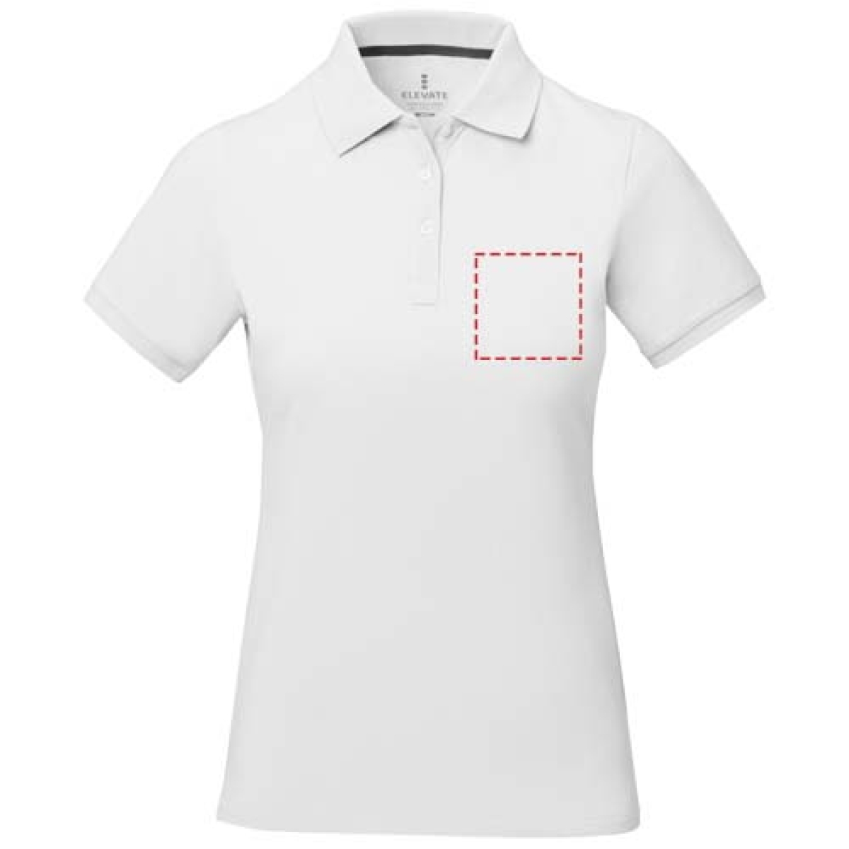 Elevate Calgary polo - dames - katoen - 200 g/m2 - linker borst