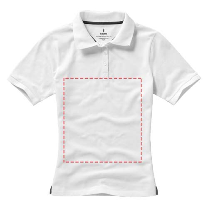 Elevate Calgary polo - dames - katoen - 200 g/m2 - Impact volledige voorzijde