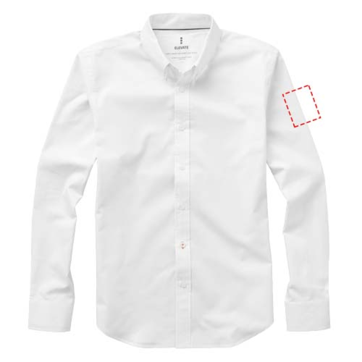 Elevate Vaillant Oxford blouse - heren - katoen - 142 g/m² - lange mouwen - linker bicep Elevate Vaillant Oxford blouse - heren - katoen - 142 g/m² - lange mouwen - linker bicep