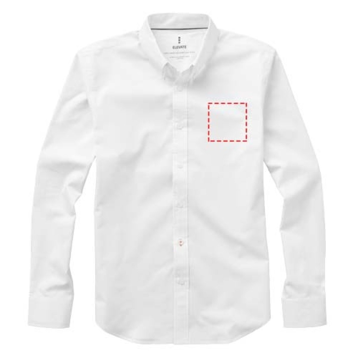 Elevate Vaillant Oxford blouse - heren - katoen - 142 g/m² - lange mouwen - linker borst Elevate Vaillant Oxford blouse - heren - katoen - 142 g/m² - lange mouwen - linker borst
