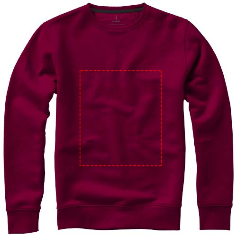 Fruit of the Loom sweater - unisex - katoen - 300 g/m2 - impact volledige voorzijde