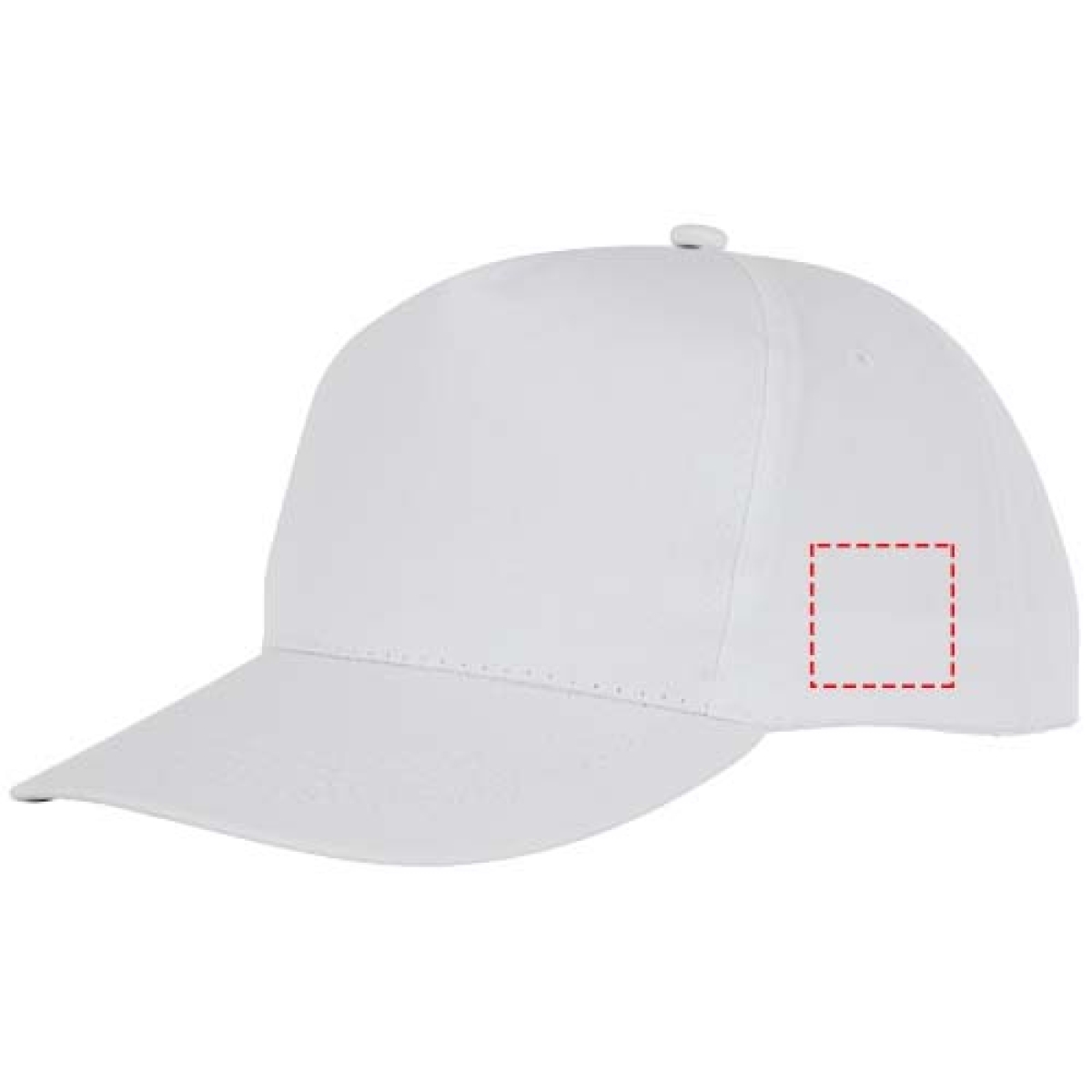 Hades 5 panel cap - katoen - klittenbandsluiting - linkerzijde Hades 5 panel cap - katoen - klittenbandsluiting - linkerzijde