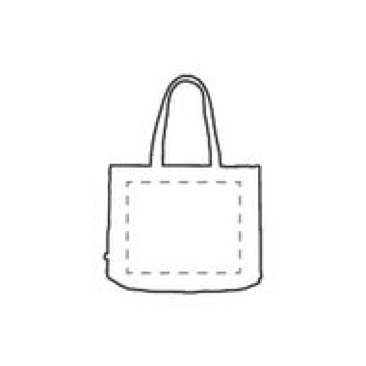 Feltro shopper - rPET vilt - 45 x 33 cm - lange hengsels - op 2e zijde