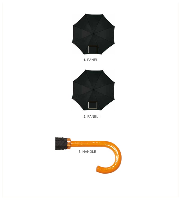 Paraplu - Ø 103 cm - automaat - Paneel 1 Paraplu - Ø 103 cm - automaat - Paneel 1