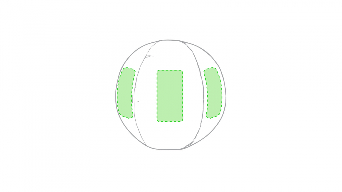 Nemon strandbal - Ø 28 cm - PVC - opblaasbaar - In verschillende bands Nemon strandbal - Ø 28 cm - PVC - opblaasbaar - In verschillende bands
