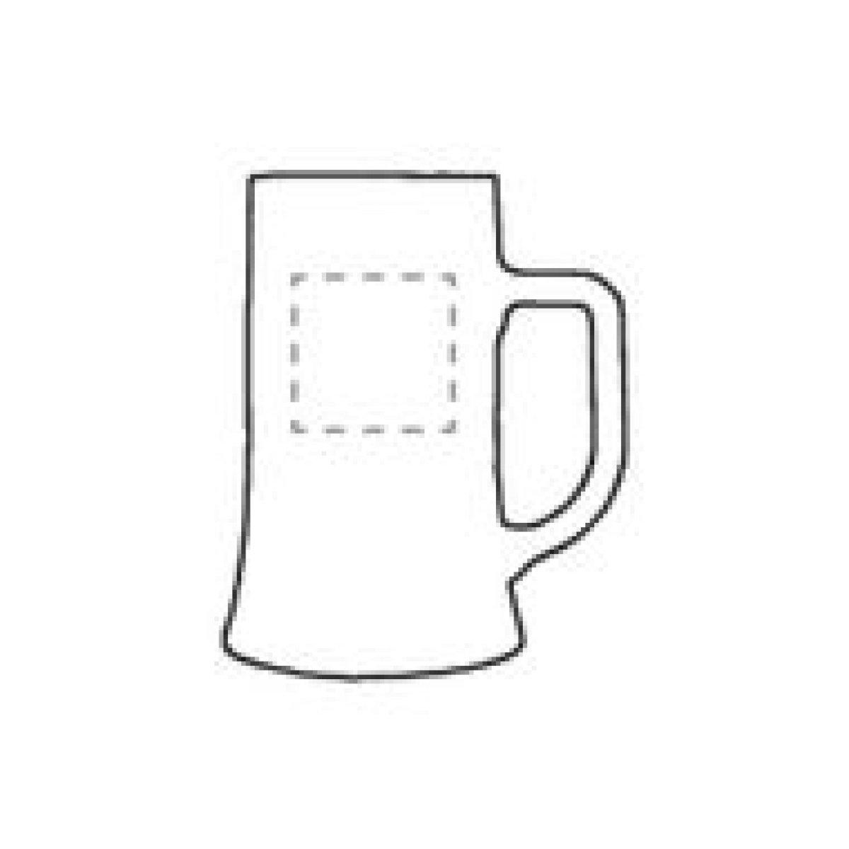 Bierpul Extra Large 540 ml - op voorzijde