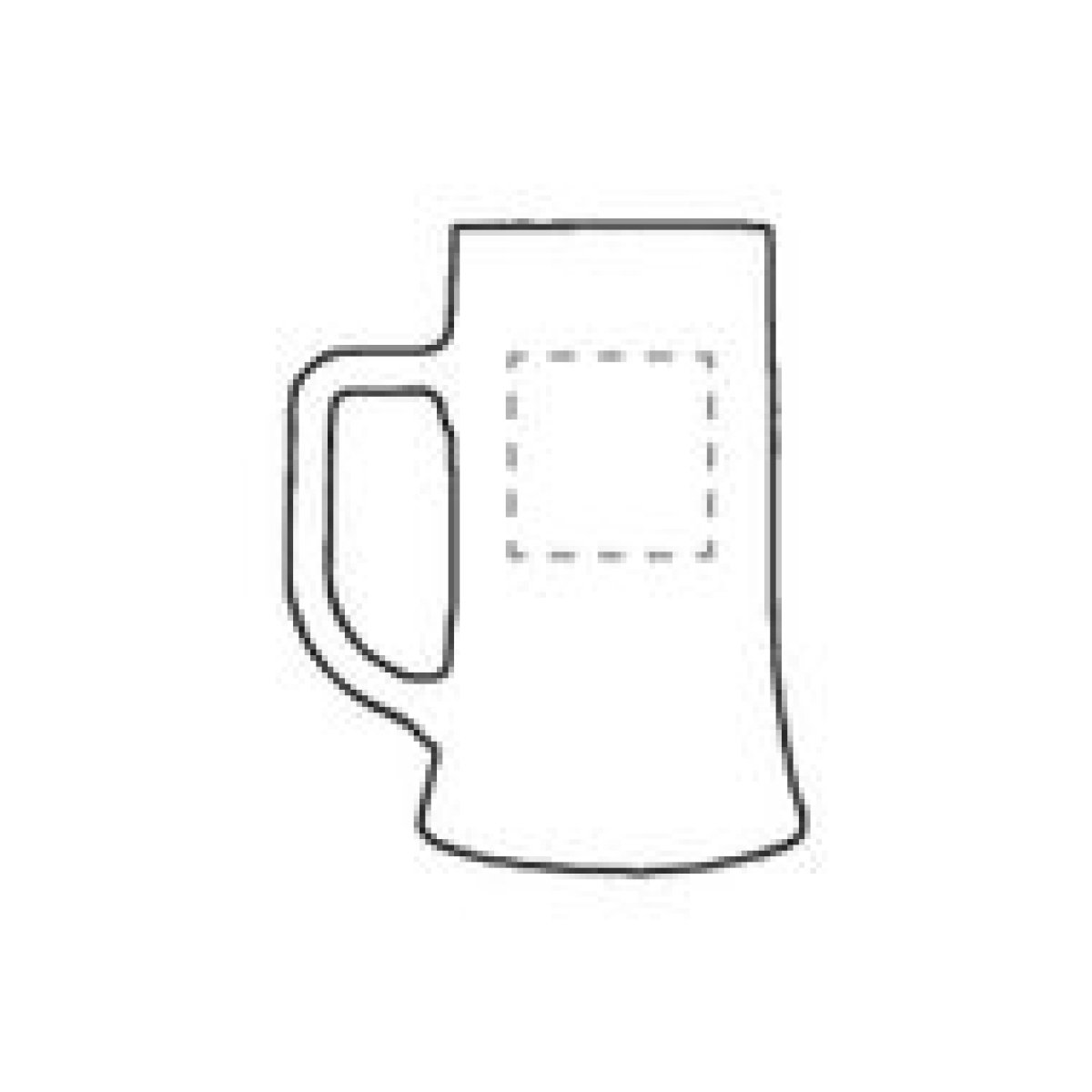 Bierpul Extra Large 540 ml - op achterzijde