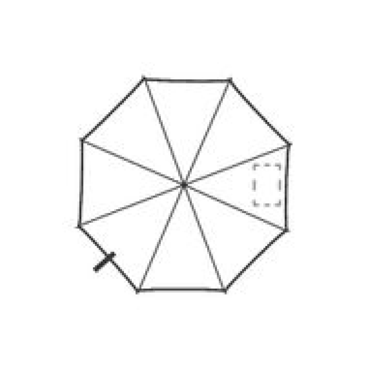 Paraplu - Ø 94 cm - automaat - op 2e segment