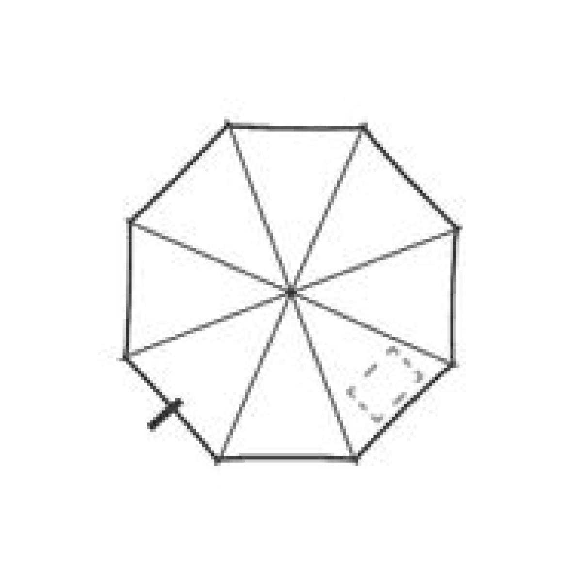 Paraplu - Ø 94 cm - automaat - op 5e segment