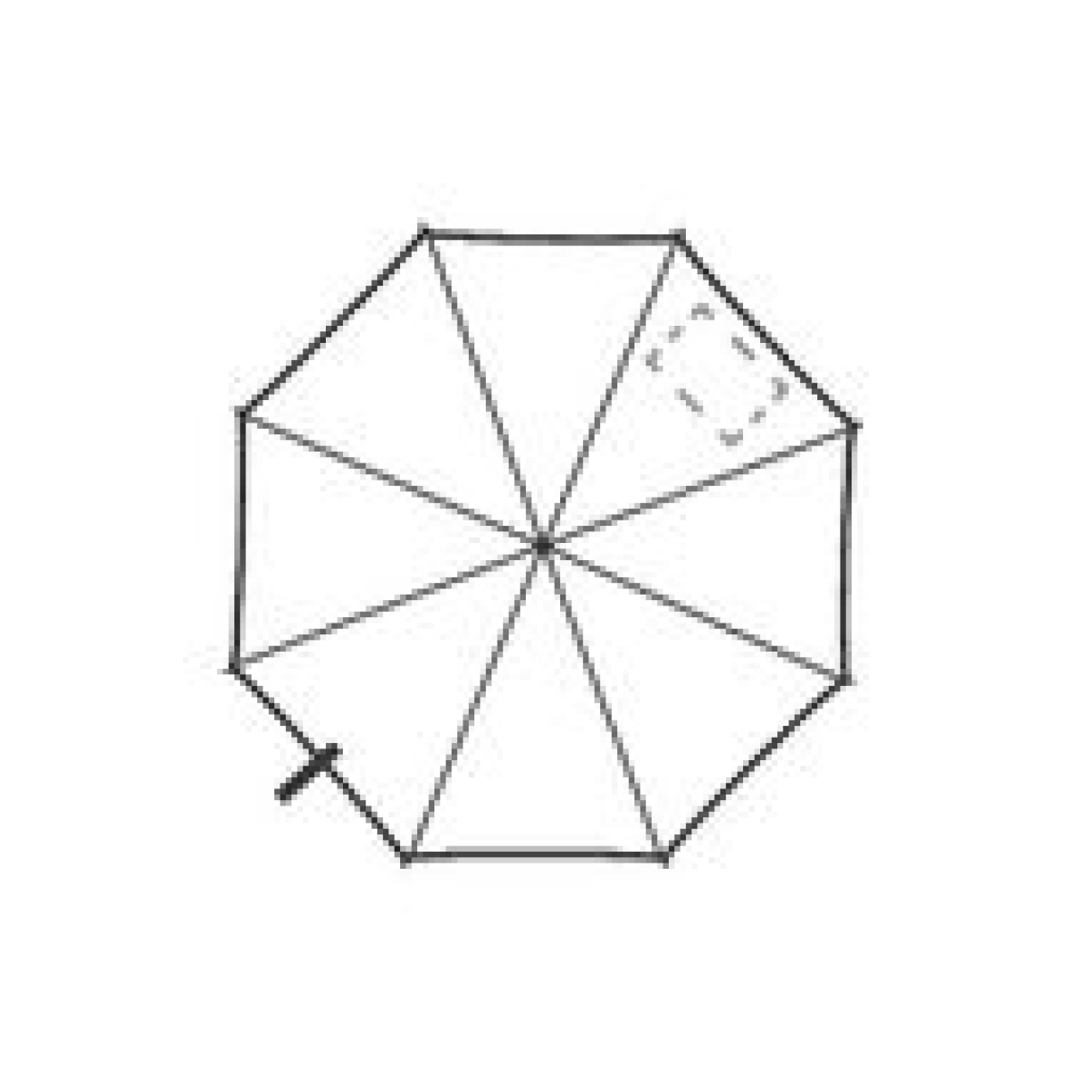 Paraplu - Ø 94 cm - automaat - op 6e segment