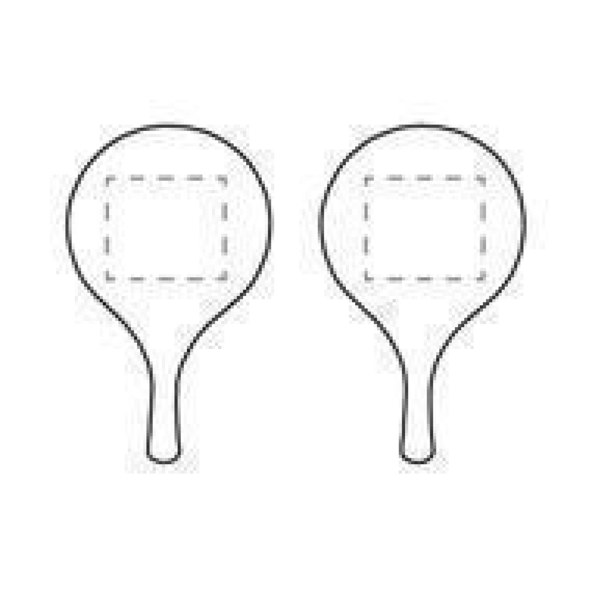 BeachTennis strandspel groot - gelijkblijvende opdruk op 1e zijde van elk racket