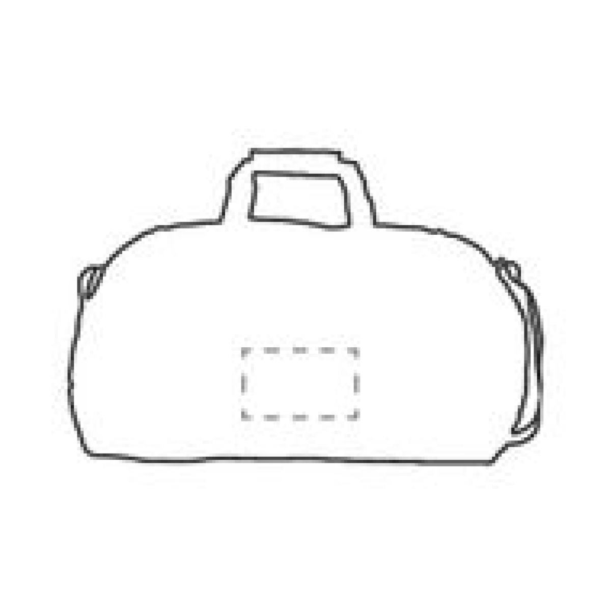 Duffle sporttas - 22L - polyester - 600D - gaasvak - verstelbare schouderband - op achterzijde