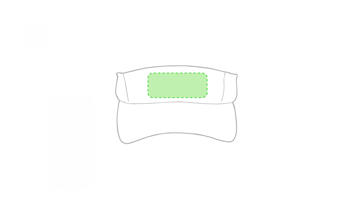 Zonneklep Gonnax - Op de mok gecentreerd